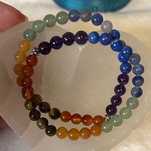 Natural 7 Chakra Gemstone Bracelet